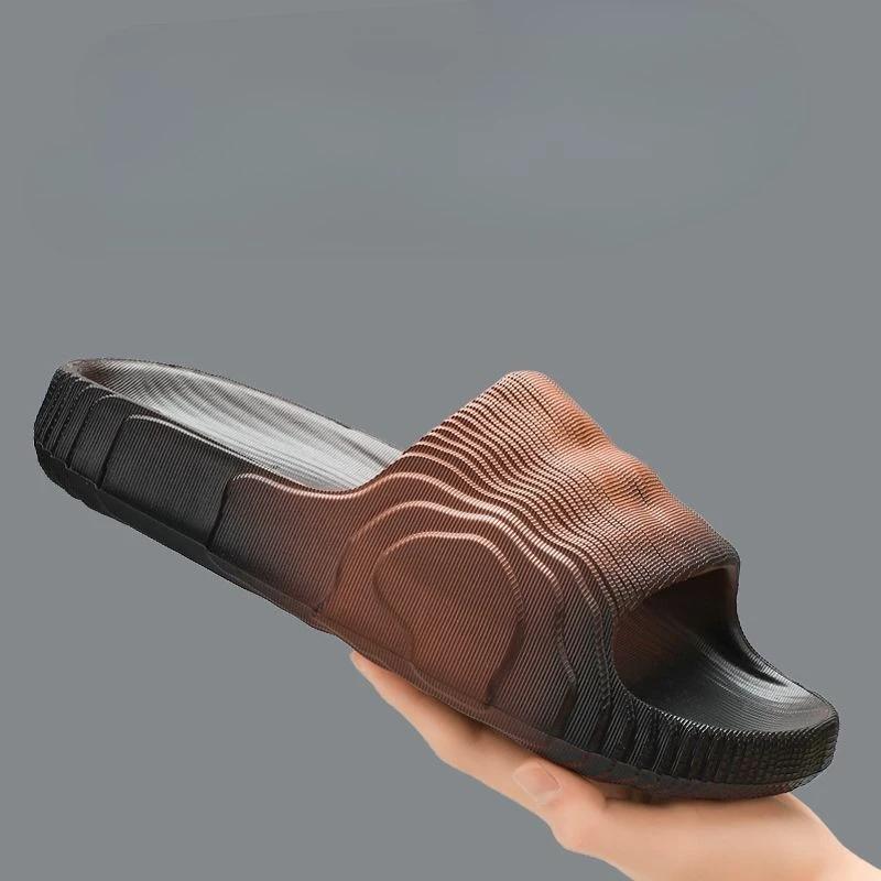 Сандалии Мужские Платформа Сабо Шлепанцы для Мужчин Мягкие Пляжные Удобные Хлопушки 2025 Дизайнерские Роскошные Резиновые Забавные Взрослые Повседневные Туфли