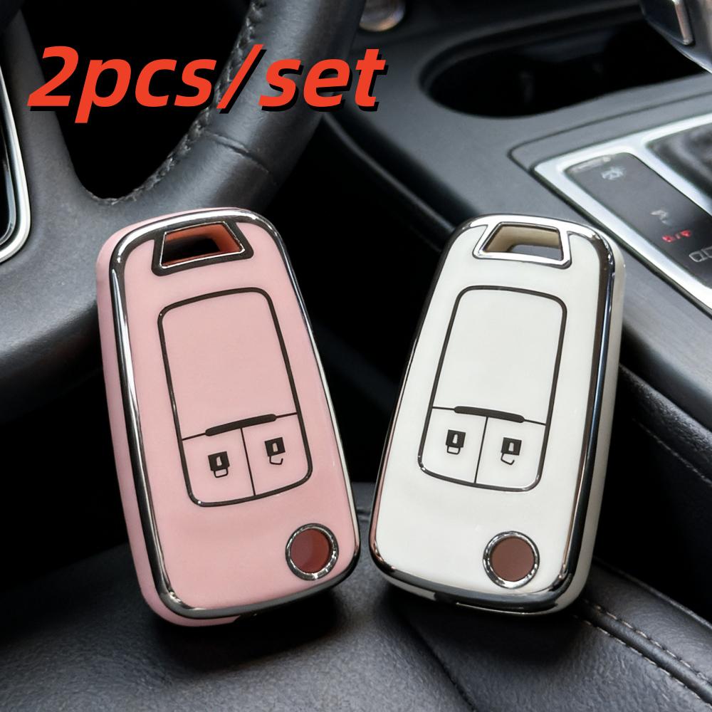 2 шт. Чехлы для корпуса автомобильного ключа Для Chevrolet Cruze Spark Orlando Malibu Для Opel Vauxhall Astra J Corsa D E Zafira Mokka