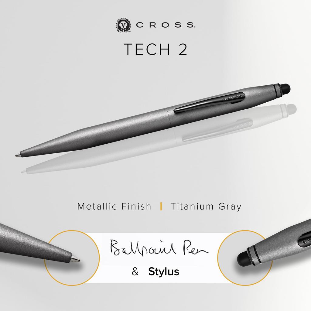 Ручка Cross Composite Pen Tech Two Titanium Grey, обычная импортная продукция NAT0652-14