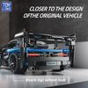 TOYLINX 523 детали Набор строительных блоков Супер Спортивный Автомобиль 1:Модели гоночных автомобилей в масштабе 1:18, конструкторы, наборы для сборки для детей, игрушки-гоночные машины, подарки