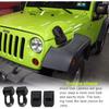 Защелка капота Jeep для 2007-2018 Jeep Wrangler Jk JL Черный комплект защелок из нержавеющей стали Аксессуары для Jeep Wrangler до 2018 года