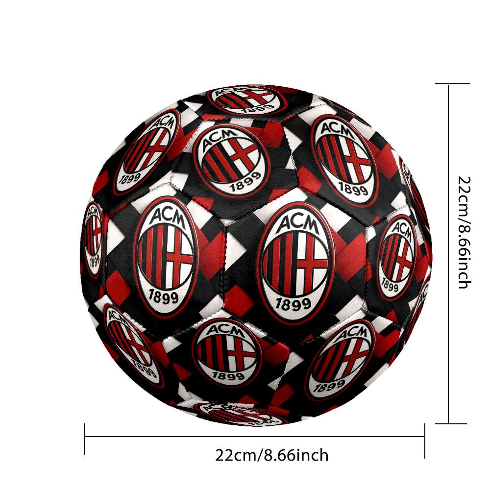 Футбольный мяч AC Milan, размер 5, для матчей, профессиональный, для игры на открытом воздухе, мягкое касание, тренировочный мяч