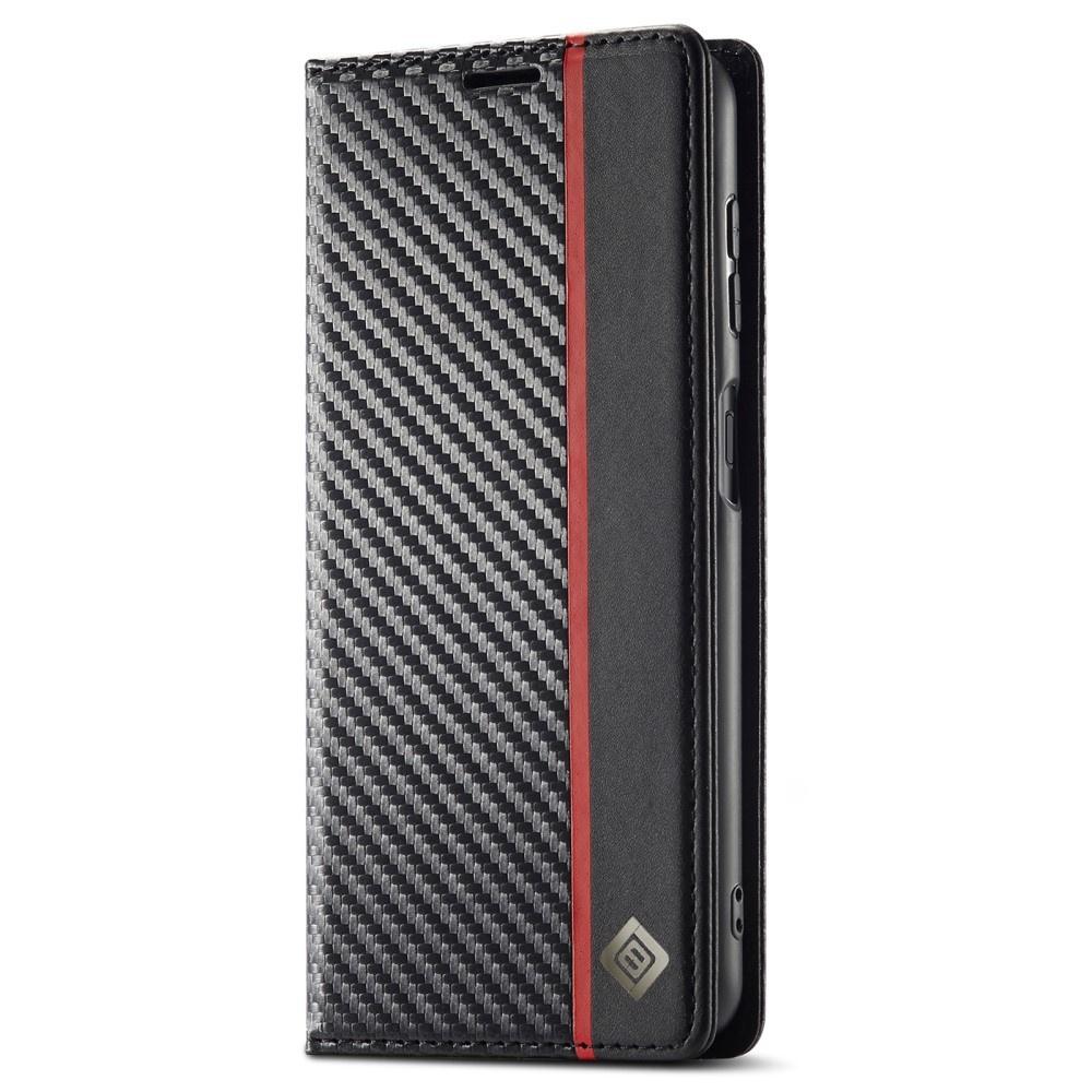 Flip Case for Samsung Galaxy A56 5G, Carbon LC.IMEEKE, Black