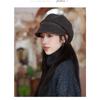 Женская осенне-зимняя восьмиугольная шляпа ретро-шляпа газетчика шерстяной берет