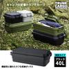 Ящик для хранения RISU Trunk Cargo 40 л, черный, сделанный в Японии, низкий контейнер, штабелируемый, низкий, для хранения на открытом воздухе, для кемпинга, водонепроницаемый GHON157 TC-70S