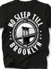 Мужские футболки 2026, С круглым вырезом, No Sleep Till Brooklyn, 100% Хлопок, Футболка с принтом, Повседневная, Простая, Летняя, Охлаждающая футболка