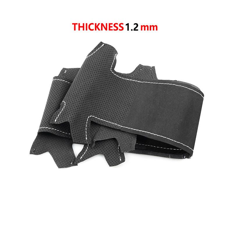 For BMW M Sport E81 E82 E87 E88 E90 E91 E92 E93 2006-2011 X1 E84 2011 2012 2013 M3 Car Suede Leather Steering Wheel Cover Trim