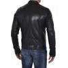 SkinOutfit Men's Genuine Lambskin Black Leather Jacket Stylish Motorcycle Bomber Biker Outerwear MJ 212