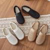 Shoes Women's Japanese Simple Bag Head Slippers Anti-drop Heel Lazy Casual Half-care Sandals Solid Color Versatile Mesh Shoes Single Shoes