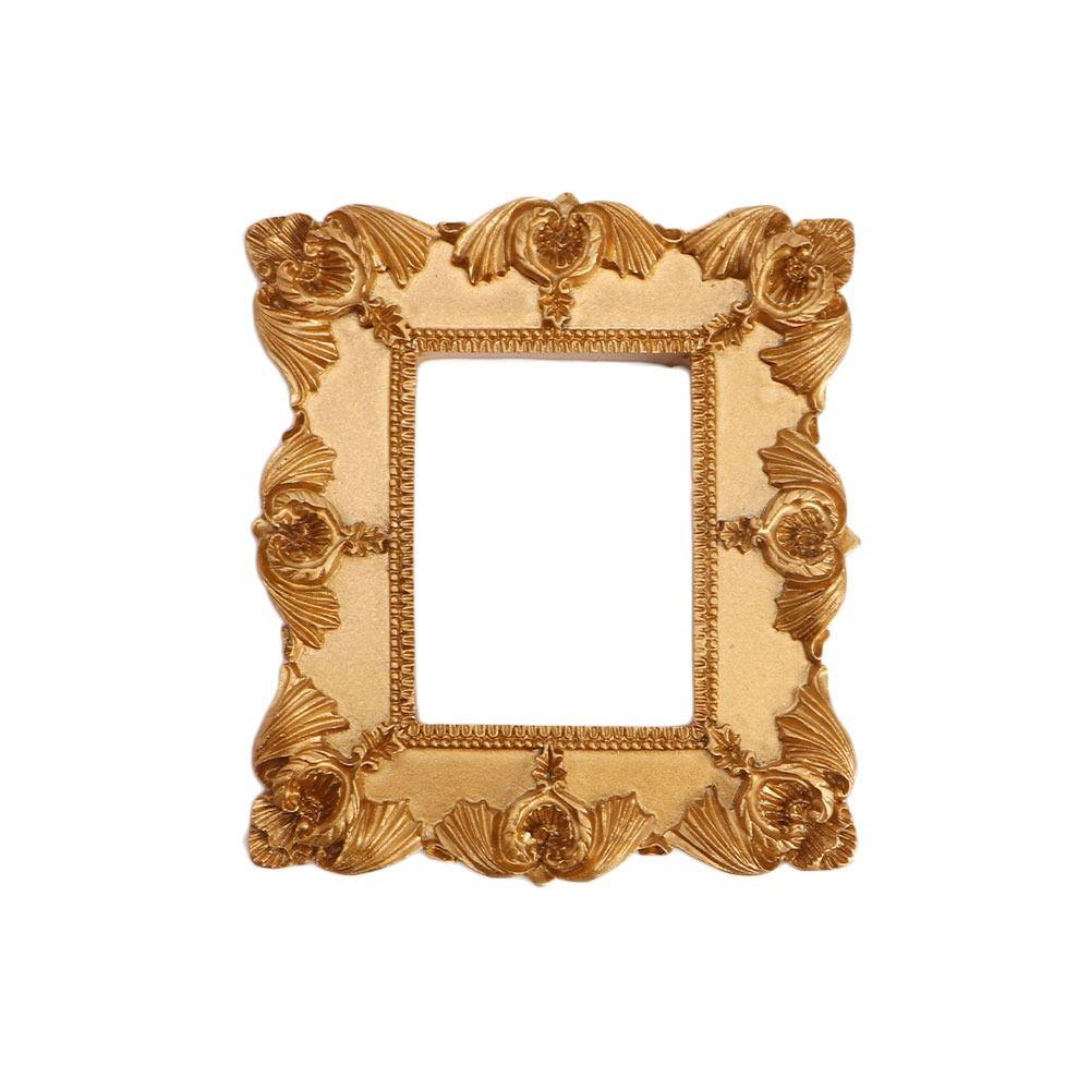 Сделай сам золотая фоторамка настенная смоляная европейская деревянная рамка европейский стиль ручная работа витрина украшения ювелирный декор