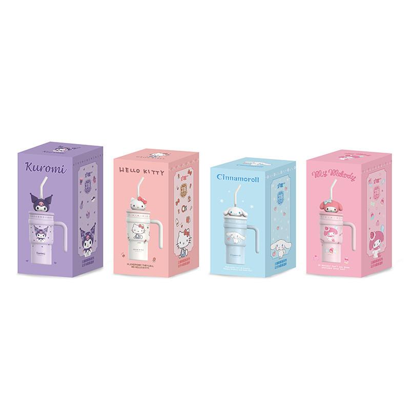 Термокружка Sanrio Hello Kitty с соломинкой и большим объемом для детей и взрослых