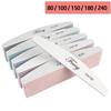 3Pcs Double Sides Nail File Sandpaper Strong Thick Professional Nail Files Buffer For Manicure Half Moon Sanding Lime Tool