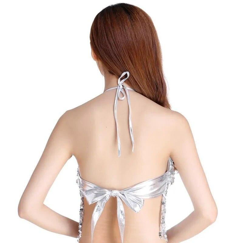 Женские бюстгальтеры для танца живота, брендовая дизайнерская одежда с кисточками и бусинами ручной работы, дизайн одежды с блестками