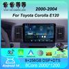 Car Radio Android 14 Carplay Multimedia For Toyota Corolla E120 2000 - 2004 Navigation Video DVD Autoradio Stereo 2din 4G+wifi
