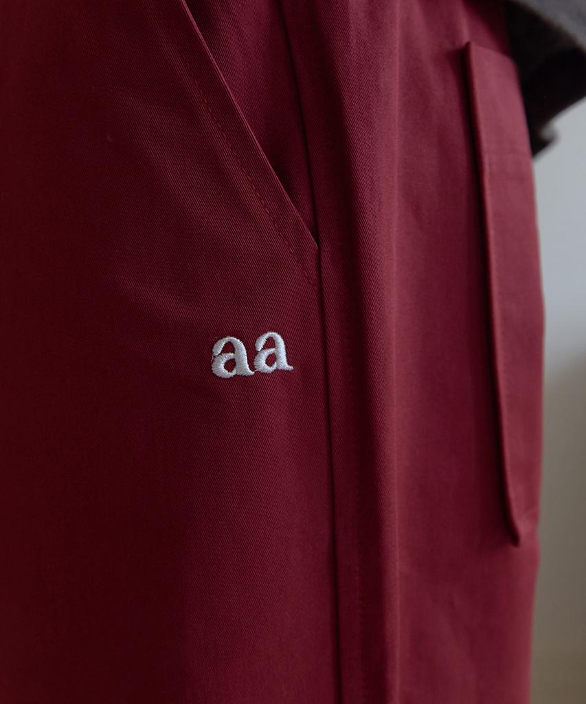 APPAREL ARCHIVE Хлопковые широкие брюки Cove - Бордовый