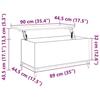819590 vidaXL Table basse Blanc brillant 90x44,5x45 cm Bois d'ingénierie