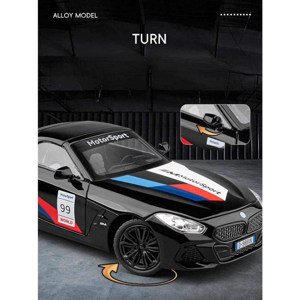 Симуляция 1/22 BMW Z4 Купе Кабриолет Суперкар Модель Коллекция Миниатюрная Машина Литая Игрушечная Машина Детям Подарок Бойфренду
