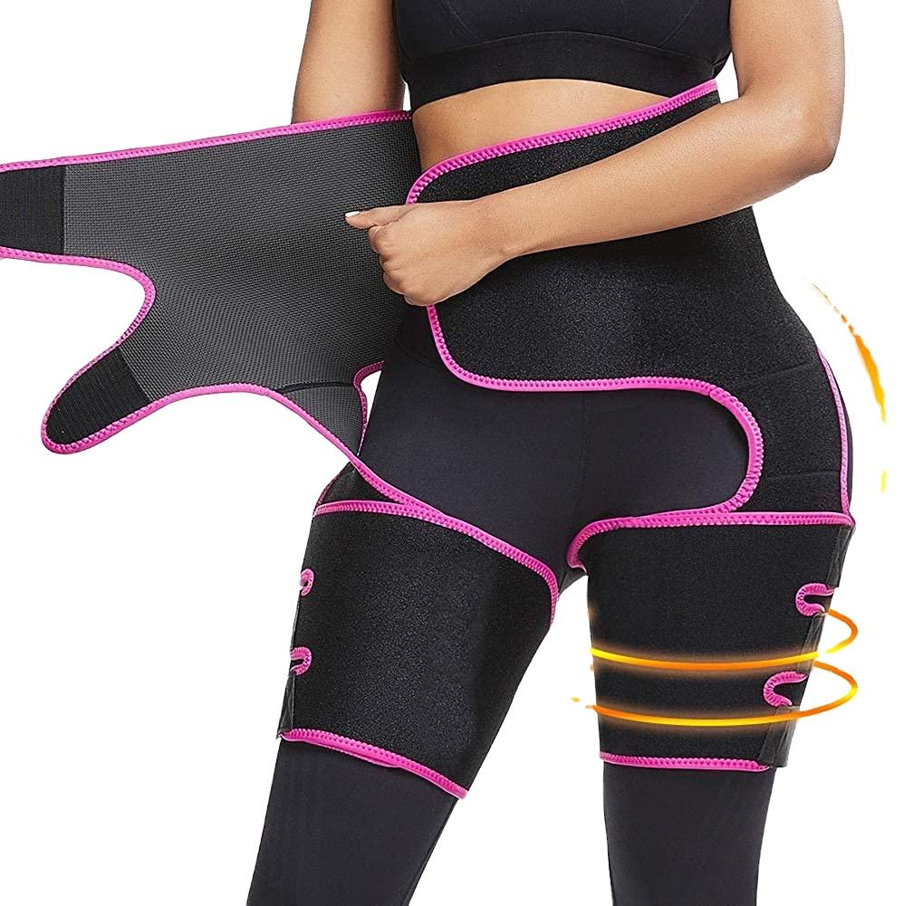 Professional Fitness Training 3-In-1 High Waist Tummy Belt Women Thigh Butt Lifter for Women Weight Loss Equipment