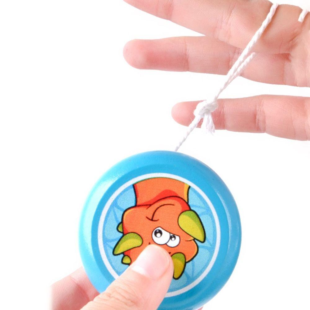 Деревянный йо-йо с животными Креативные детские игрушки Простые игрушки йо-йо