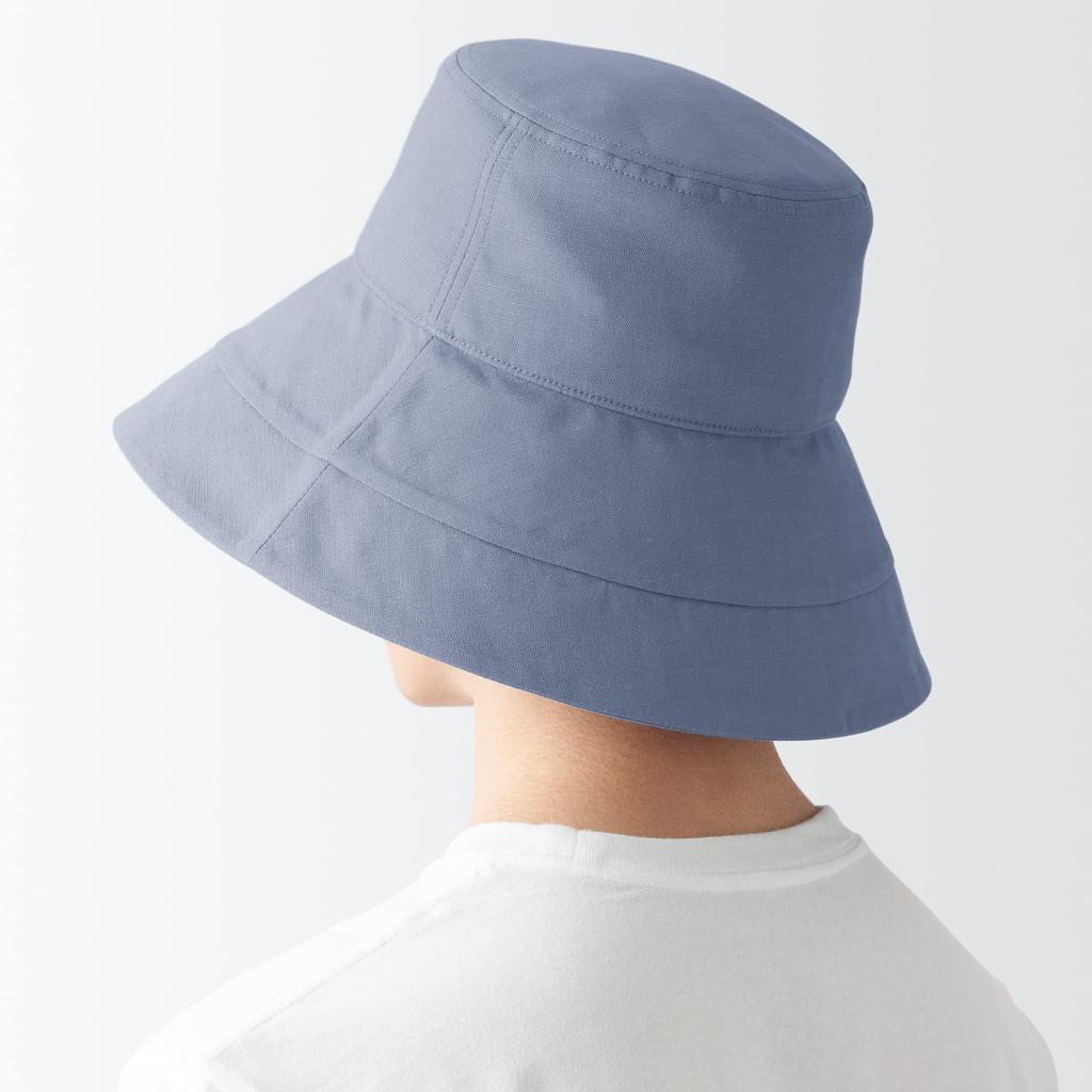 MUJI UV Protection Lyocell Linen Мойва DBA36A3S Дымчато-голубой 55-57.5 см
