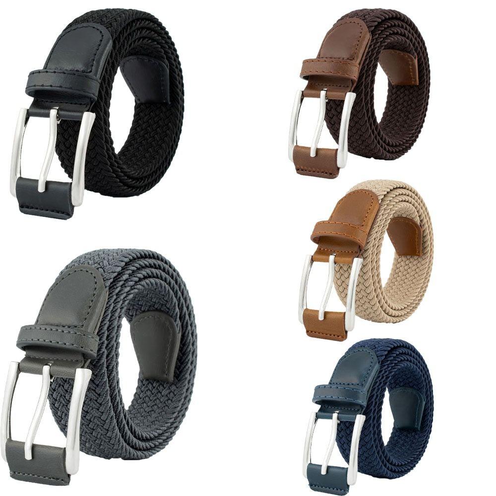 Adjustable Weave Belt Men Waistband Braided Waist Belt Fashion Nylon Woven Belts Male
