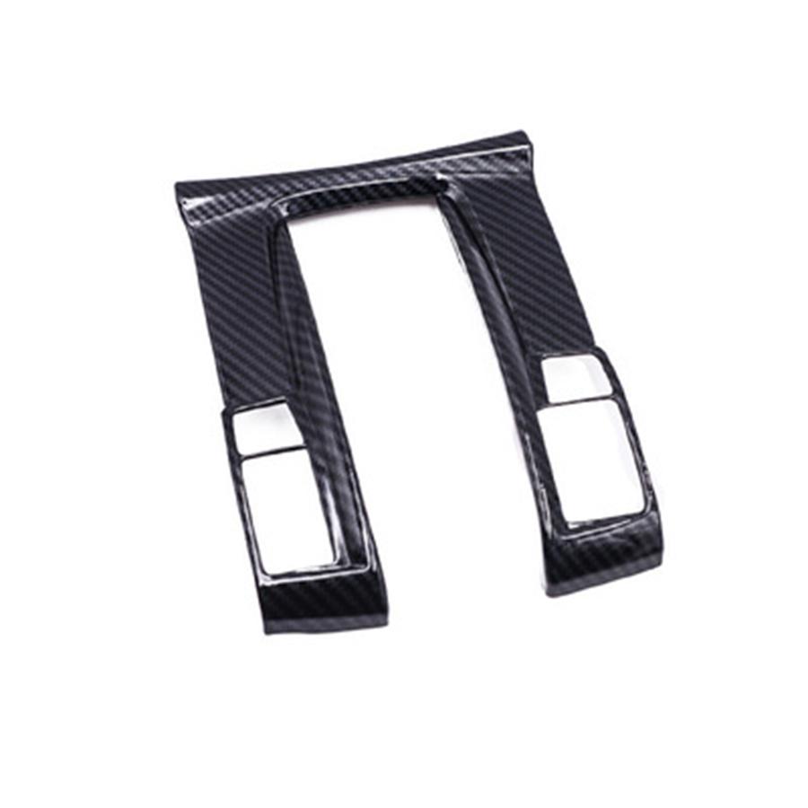 Carbon Fiber Style Console Gear Shift Panel Frame Trim Cover For Honda Civic 2016-2020