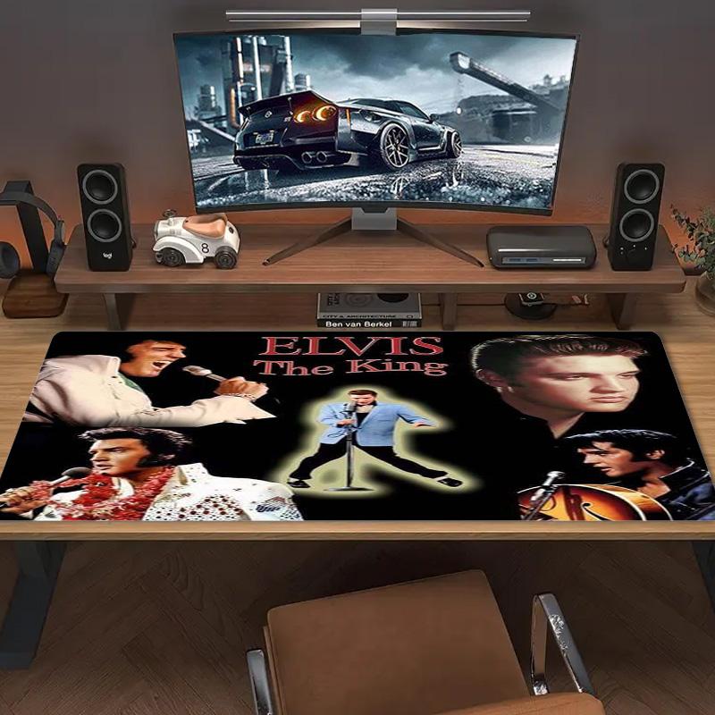 Elvis Poster Color Mouse Pad Large Gaming Table Cushion Non-slip Laptop Tablet Big Mousepad XXL Mat Mini PC Playmat With Lock edge