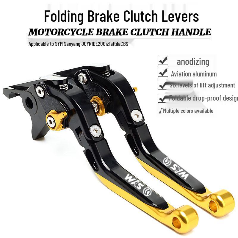 Folding Brake & Clutch Levers for SYM Sanyang JOYRIDE200i Z1 Attila CBS