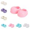1Pair with Bowknot Pattern 20cm Cotton Doll Shoes DIY Children Toys Gifts New Round Toe Shoes