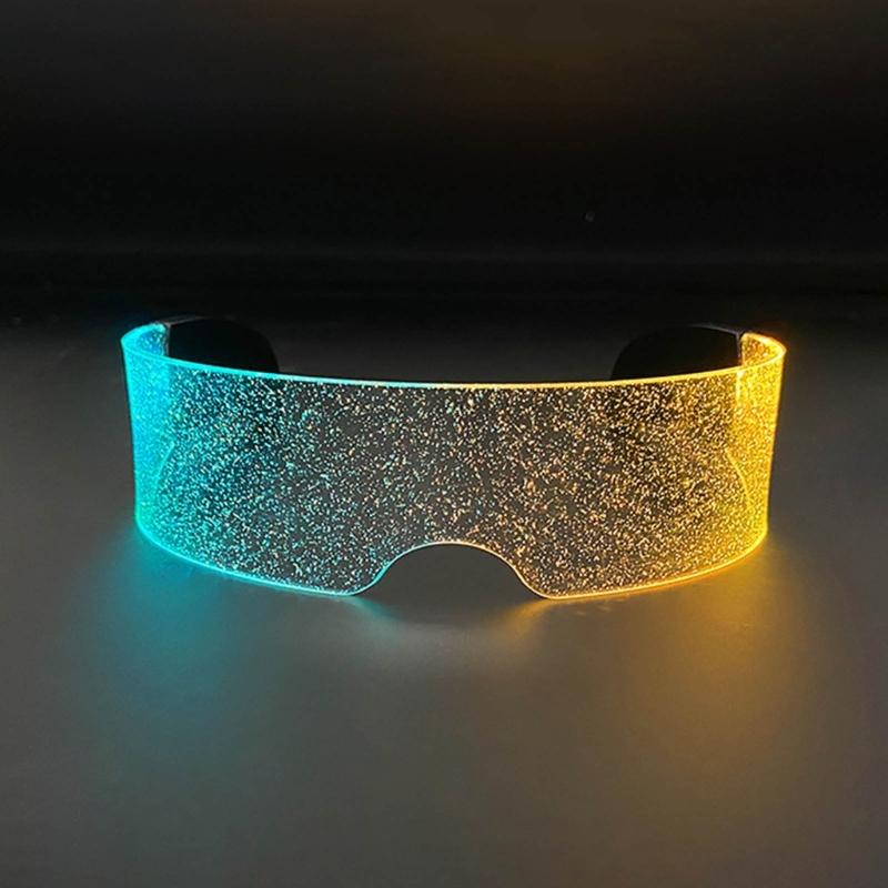 Светодиодные светящиеся очки с технологией красочных светящихся солнцезащитных очков для женщин и мужчин, модные рождественские вечерние ночные клубы, аплодисменты