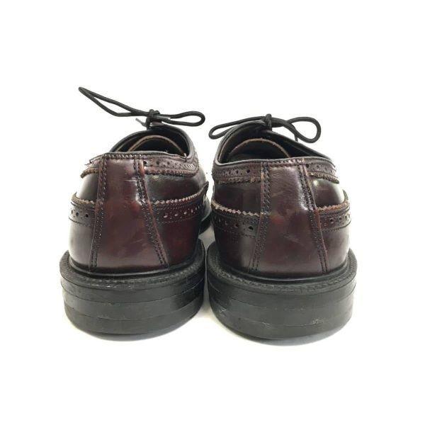 Винтажные туфли дерби с длинным крылом 70-80-х годов, рант Goodyear, красно-коричневые, размер 10D/B 27.0-28.0(ИСПОЛЬЗОВАЛ)