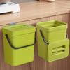 Food Waste Basket Bin Wall Mounted Garbage Can Trash for Kitchen Small Countertop Compost Trash Scrap Can with Lid HomeAccessory