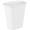 10 Gallon Rectangular Wastebasket Plastic Kitchen Open Top Trash Can Slim Profile Easy Clean Indoor Use with Comfortable Handle