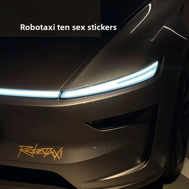 ONDO6 Для Tesla роботакси автопилот без водителя треугольное окно кузовная декорация автомобильная наклейка