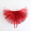 Perfect Match Colored Tulle Ruffled False Collar For Women Three-Layer Fake Collar For Halloween Costume Clown Neck Detachable Collar Shawl
