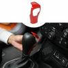 Car Gear Shift Knob Cover Trim Decor Frame For Jeep Renegade 15+/Compass 17+ Red