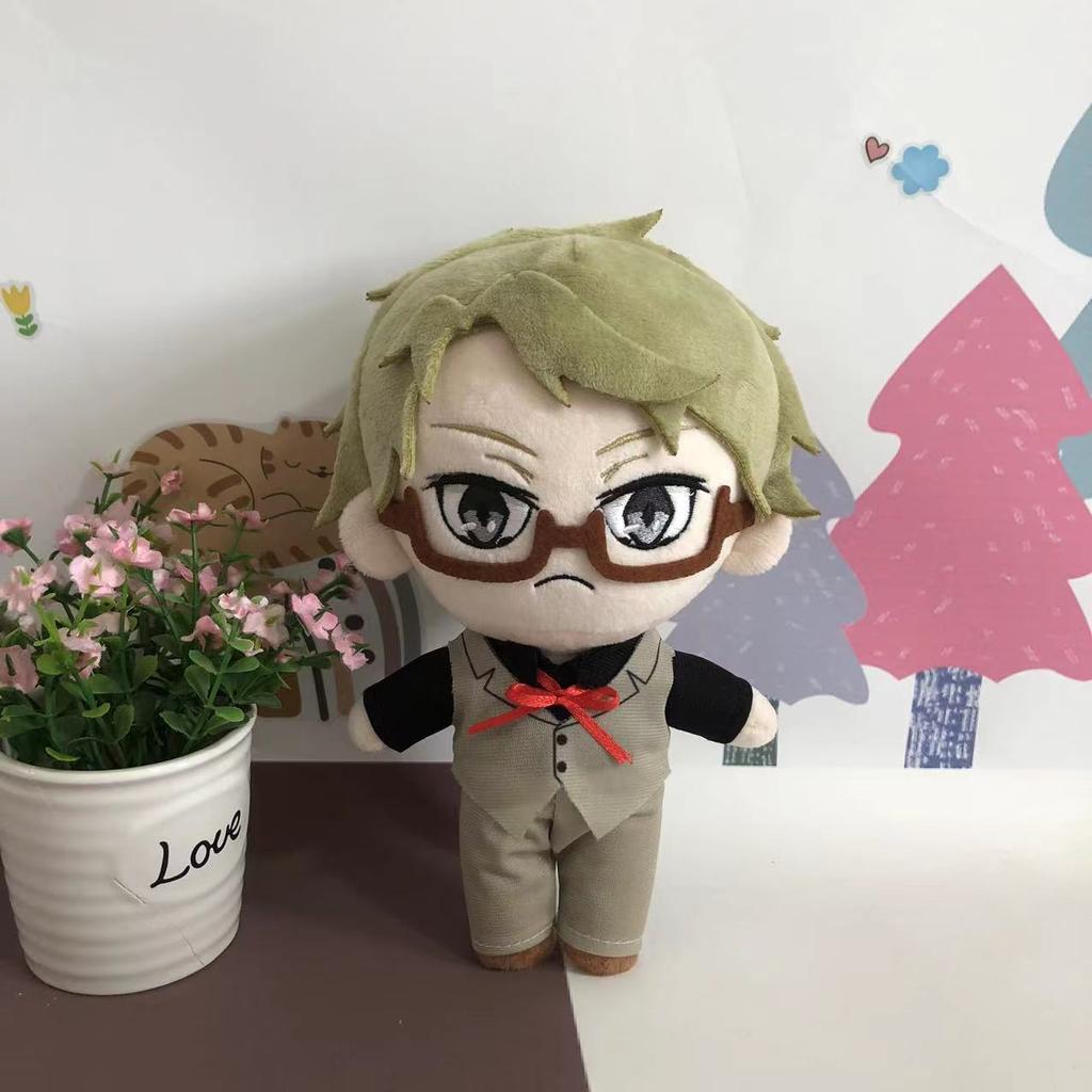 Anime Bungou Stray Dogs Dostoyevsky Plush Doll Toy Osamu Dazai Nakahara Chuya Cute Soft Stuffed Pillow Birthday Gift 20cm