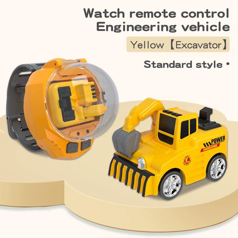 Children's Remote Control Engineering Vehicle Toy - G Watch Model (White Rabbit Capybara)