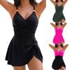 2025 European and American V-neck Slimming Backless One-piece Swimsuit for Women