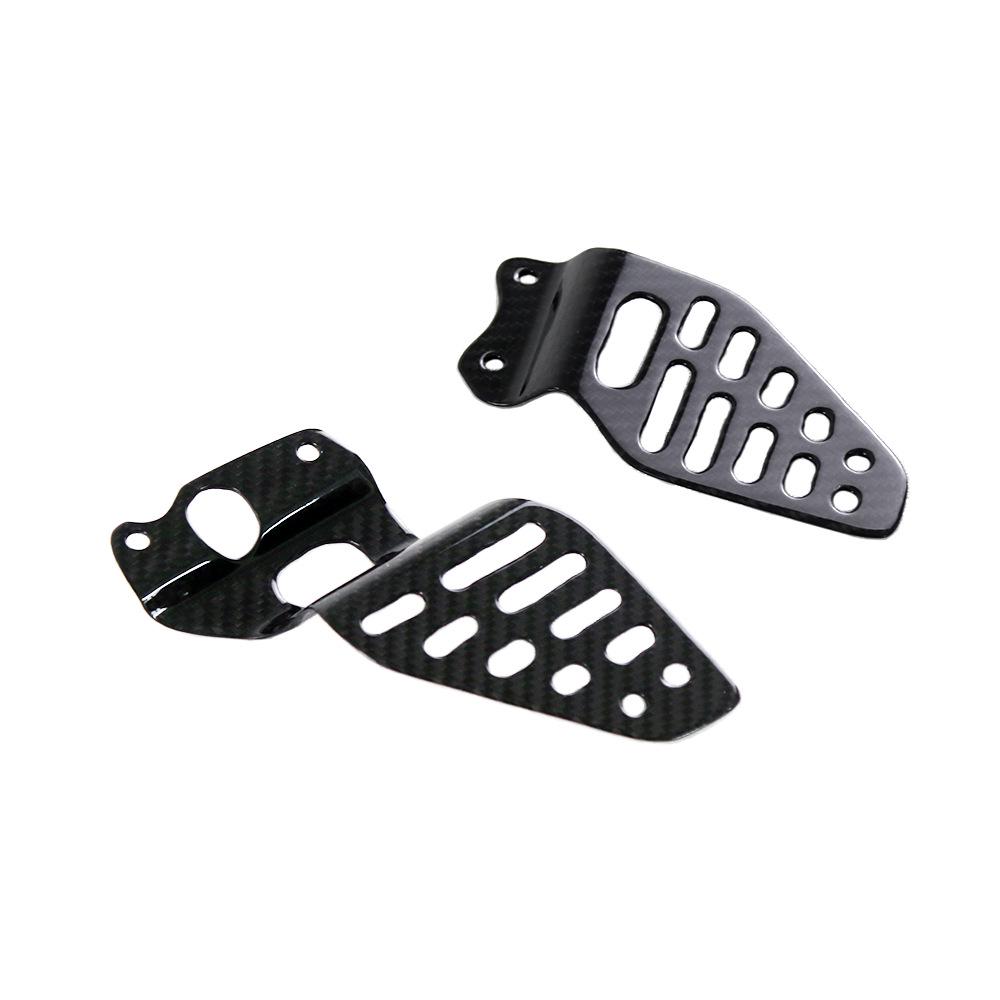 Yamaha R6 Carbon Fiber Foot Peg Covers for 2017+ Models - Motorcycle Accessories