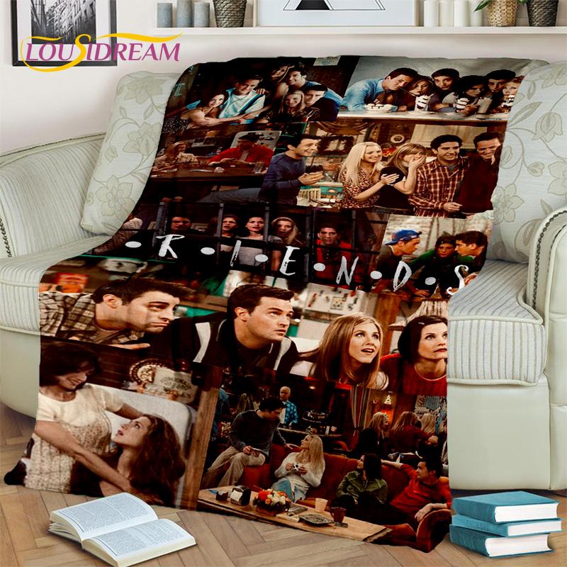 Классическое одеяло из сериала «Друзья» Central Perk, Мягкое плед-покрывало для дома, спальни, кровати, дивана, пикника, путешествий, офиса, Подарок для ребенка