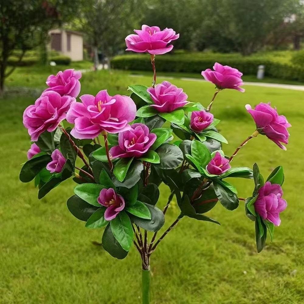 Waterproof Solar Powered Flower Stake Lights Pathway Decor Outdoor Pathway Lights