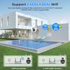 8MP/10MP WiFi PTZ IP-камера видеонаблюдения 5Ghz с двумя объективами, интерком в реальном времени, обнаружение человека, интеллектуальное оповещение, 4K-камеры наружного наблюдения