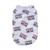 Дышащая одежда для собак, жилет с буквенным принтом, футболка для маленьких собак, одежда для кошек, мягкий свитер для щенка, одежда для чихуахуа