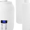 Single Bottle Oil Heater Lightweight Electric Lotion Warmer Dispenser White