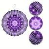 10 Inch Hanging Wind Spinner with Mandala Design 360 Degree Rotating Hook Elegant Art Decor for Garden Balcony Spring Summer Gift