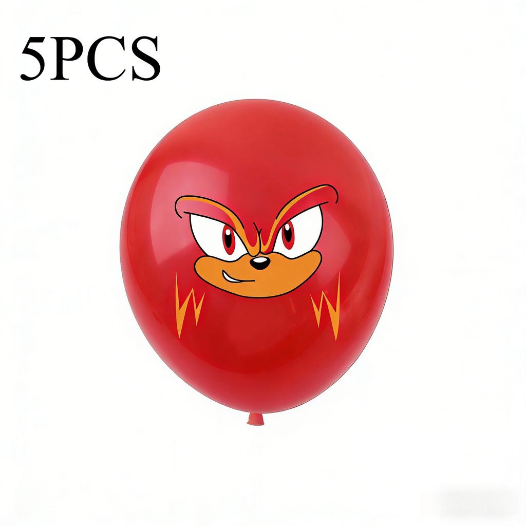 20Pcs The Hedgehog Birthday Balloons  Cartoon Latex Balloons For Kids Game Theme Party Decorations Birthday Party Supplies