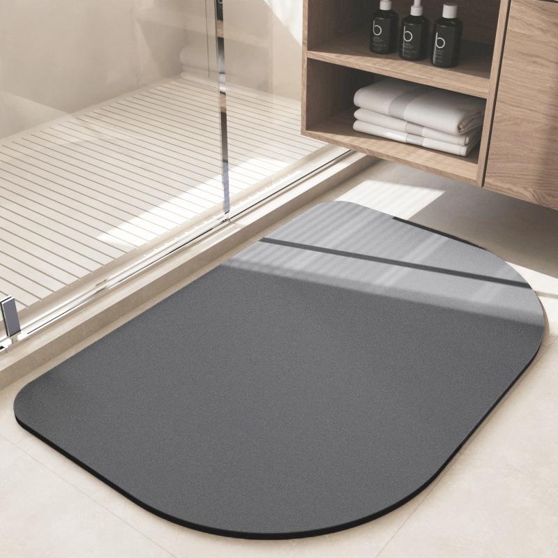 Простой коврик из диатомовой грязи, впитывающий коврик для ванной комнаты, нескользящий коврик для двери туалета, бытовой, легко сохнет, устойчив к падению