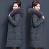Mid-length Cotton-padded Jacket Women's Padded Jacket Loose Casual Large Size Autumn and Winter Coat Loose Thick Warm