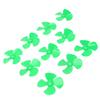10Pcs 80mm 4 Blades Propeller Plastic DIY Rotating Toy Model Accessories with 2mm Hole XR?149Green